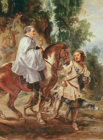 Priest Carrying the Eucharist to a Dying Person by Peter Paul Rubens